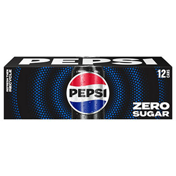 Pepsi Max Zero Calorie Cola 12 oz Cans