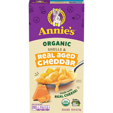 Annie's Organic Shells & Real Aged Cheddar Macaroni and Cheese