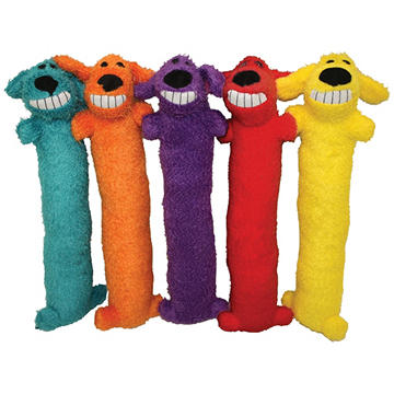 Multipet Loofa Dog Small Toy 12", Assorted Colors