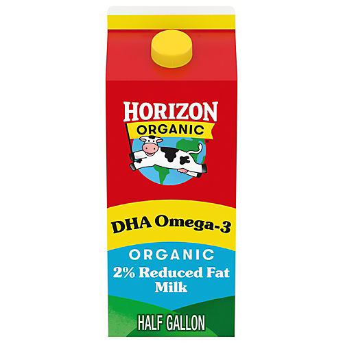 Horizon Organic 2 Reduced Fat Dha Omega 3 Milk Half Gallon