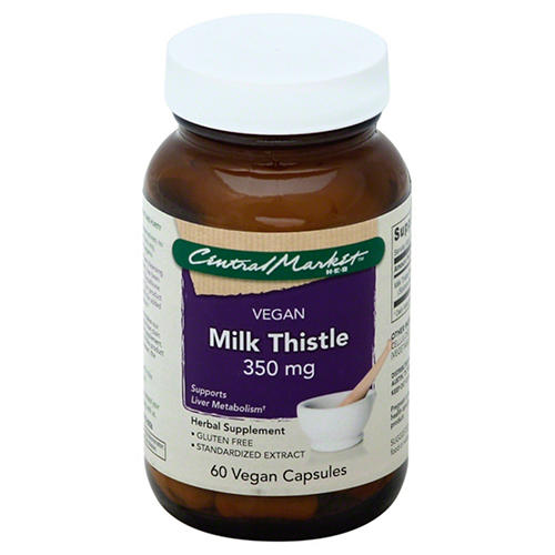 Central Market Milk Thistle 350 mg Vegan Capsules, 60 ct