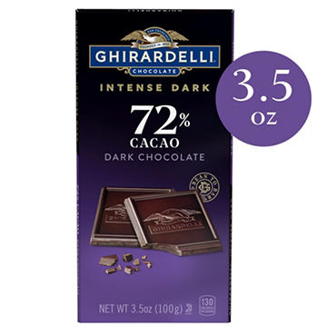Ghirardelli Intense Dark 72% Cacao Chocolate Bar