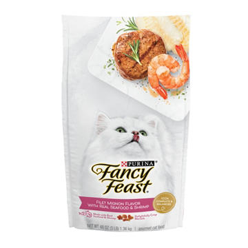 Fancy Feast Purina Dry Cat Food - Filet Mignon Flavor With Seafood and Shrimp