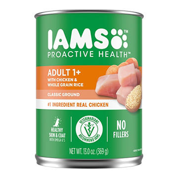 IAMS Proactive Health Adult Wet Dog Food - Classic Ground with Chicken and Whole Grain Rice