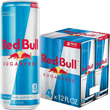 Red Bull Sugar Free Original Energy Drink 4 pk Cans