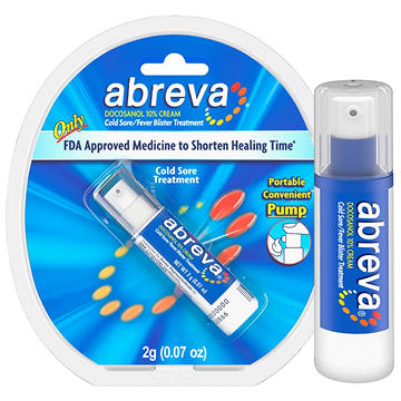 Abreva Docosanol 10% Cream Cold Sore Treatment, Fever Blister and Cold Sore Cream
