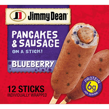 Jimmy Dean Blueberry Pancakes & Sausage on a Stick