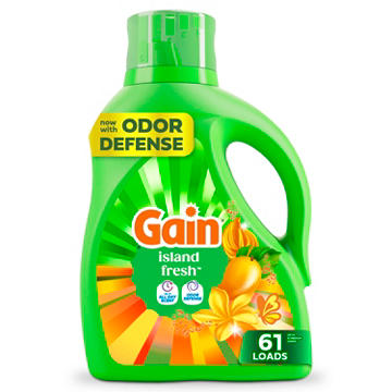 Gain Liquid Laundry Detergent, 61 Loads - Island Fresh Scent