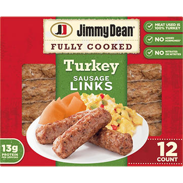 Jimmy Dean Fully Cooked Turkey Breakfast Sausage Links, 12 ct
