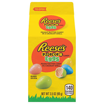 Reese's Pieces Peanut Butter Eggs Easter Candy Carton