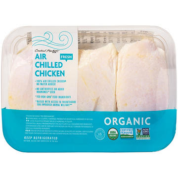 Central Market Organic Air-Chilled Bone In Chicken Thighs