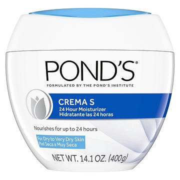 Pond's Crema S Moisturizing Face Cream for Dry to Very Dry Skin