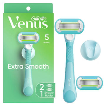 Gillette Venus Extra Smooth Green Women's Razor with 2 Refills