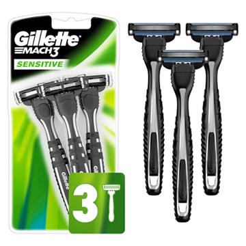Gillette Mach3 Sensitive Men's Disposable Razors