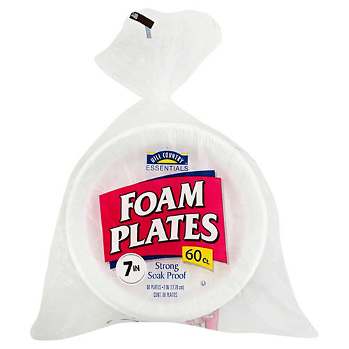 Hill Country Essentials Heavy Weight Laminated Foam Plates - Shop