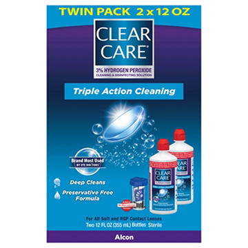 CLEAR CARE Triple Action Cleaning & Disinfecting Solution