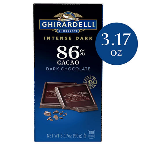 Ghirardelli Intense Dark 86% Cacao Dark Chocolate Bar - Shop Candy