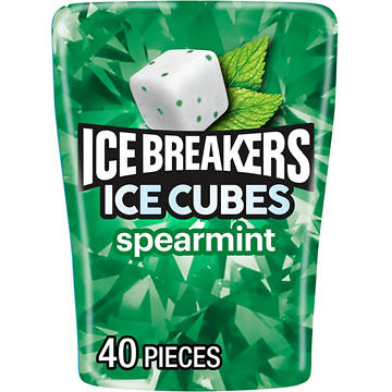 Ice Breakers Ice Cubes Spearmint Sugar Free Chewing Gum