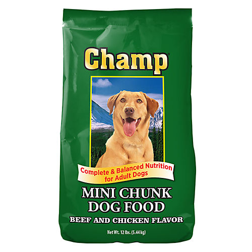 Chunk store dog food