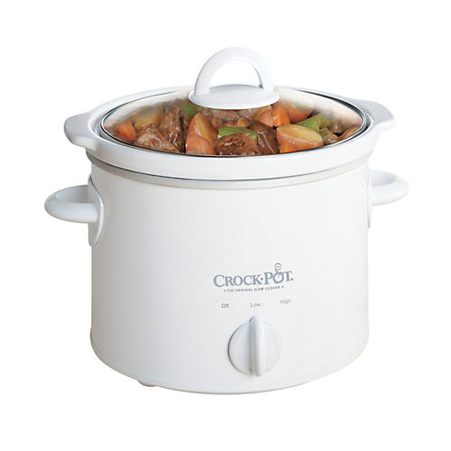  Crock-Pot 38501-W 5-Quart Round Smart-Pot Slow Cooker, White:  Home & Kitchen