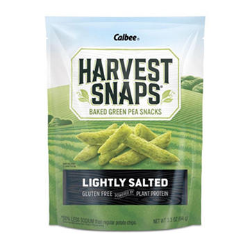 Calbee Harvest Snaps Lightly Salted Green Pea Snack Crisps