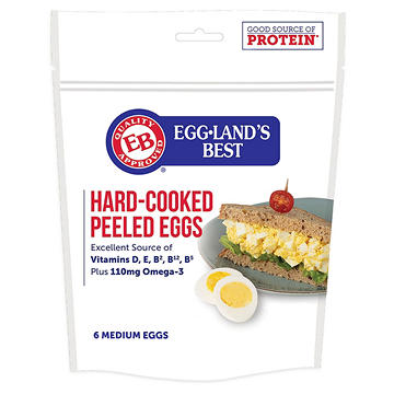 Eggland's Best Grade AA Hard-Cooked Peeled Medium Eggs
