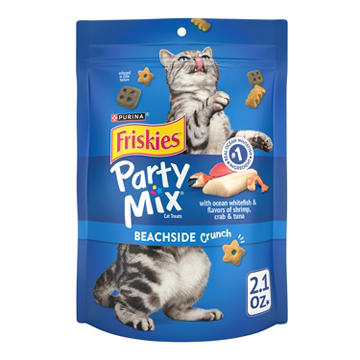 Friskies Purina Cat Treats Party Mix - Beachside Crunch