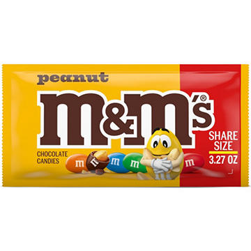 M&M'S Peanut Milk Chocolate Candy - Share Size