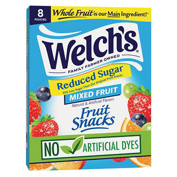 Welch's Reduced Sugar Mixed Fruit Snacks