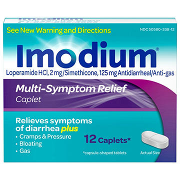 Imodium Multi-Symptom Relief Diarrhea Medicine Caplets