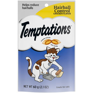 Temptations Indoor Care Crunchy and Soft Cat Treats - Chicken Flavor
