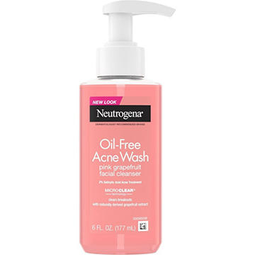 Neutrogena Oil-Free Acne Facial Pink Grapefruit Cleanser