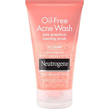 Neutrogena Oil-Free Acne Wash Pink Grapefruit Face Foaming Scrub