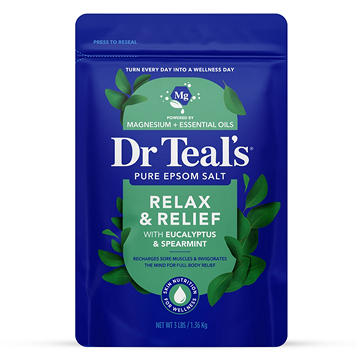 Dr Teal's Epsom Salt Soaking Solution Relax & Relief with Eucalyptus & Spearmint