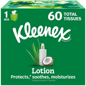 Kleenex Lotion Facial Tissues with Coconut Oil