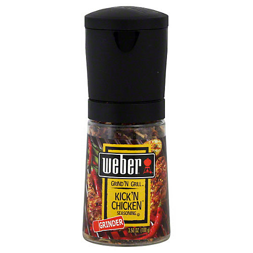 Calories in Weber Grill Creations Kick'n Chicken Seasoning and Nutrition  Facts