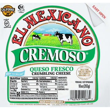 El Mexicano Cremoso Queso Fresco Cheese
