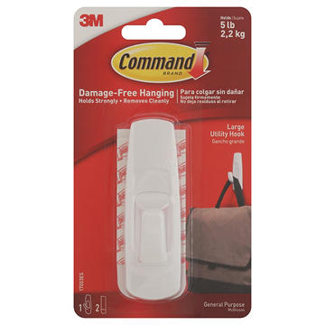Command Large Utility Hook - White