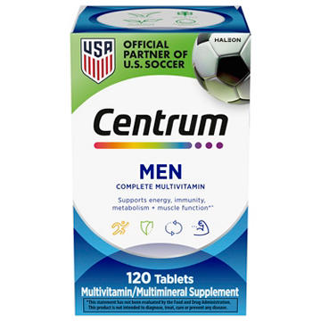 Centrum Multivitamin for Men, Multivitamin/Multimineral Supplement with Vitamin D3, B Vitamins and Antioxidants, Gluten Free, Non-GMO Ingredients