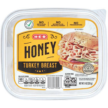 H-E-B Honey Turkey Breast Lunch Meat
