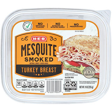 H-E-B Mesquite-Smoked Turkey Breast Lunch Meat