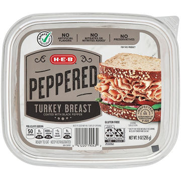 H-E-B Peppered Turkey Breast Lunch Meat