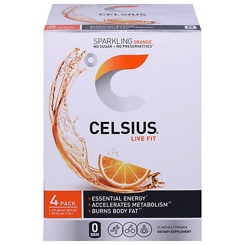 Celsius Live Fit Energy Drink 4 pk - Raspberry Açai Green Tea - Shop Diet &  Fitness at H-E-B