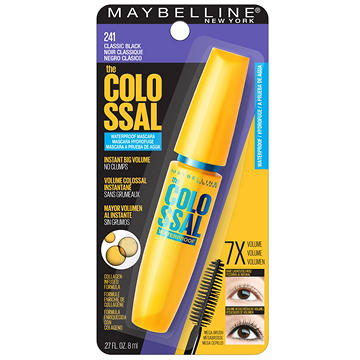 Maybelline Volum' Express The Colossal Waterproof Mascara, Classic Black