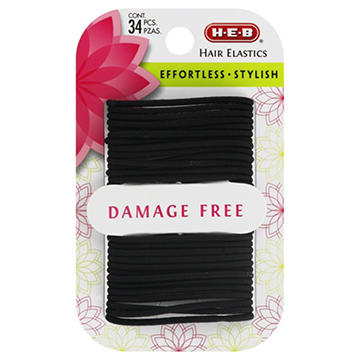 H-E-B Small Damage Free Black Hair Elastics