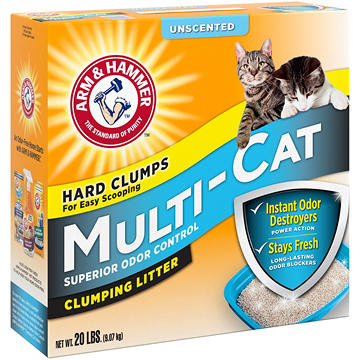Arm & Hammer Multi-Cat Extra Strength Unscented Clumping Litter