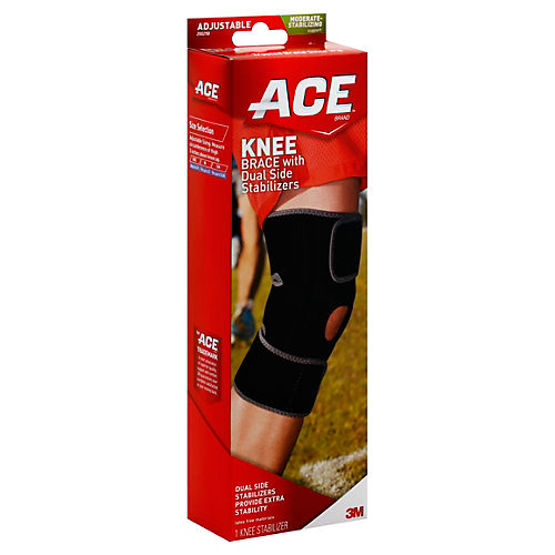 ACE Adjustable Compression Knee Support, Support Level 2 - 1 ct
