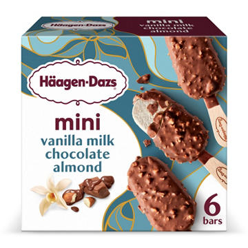 Häagen-Dazs Mini Vanilla Milk Chocolate Almond Ice Cream Bars