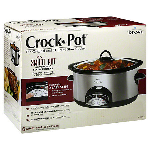 Rival Crock Pot Smart Slow Cooker 6qt - Shop Cookers & Roasters at H-E-B