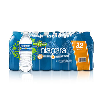 Niagara Purified Drinking Water 32 pk Bottles